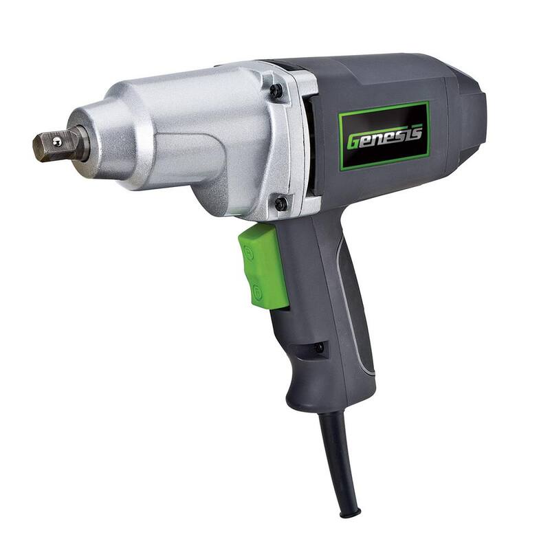 Génesis 7.5 Amp 1/2 pulgadas Llave de Impacto con Pasador de Detención, Ensamble Cuadrado, 4 Sockets y Estuche de Almacenamiento Resistente - GIW3075K