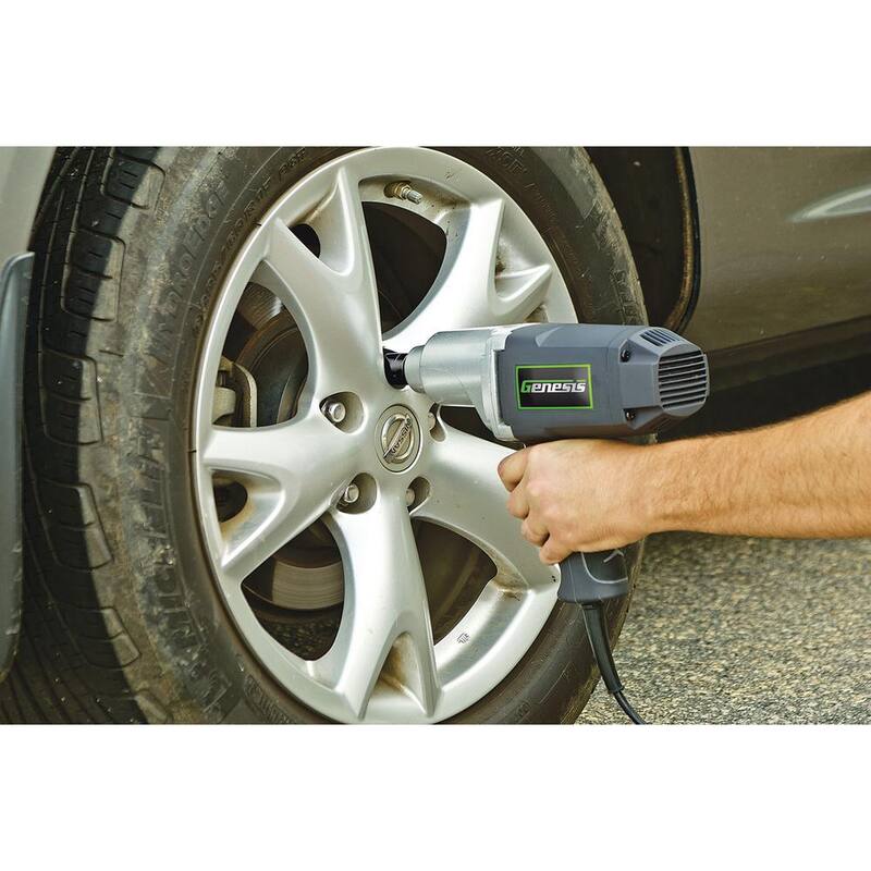Génesis 7.5 Amp 1/2 pulgadas Llave de Impacto con Pasador de Detención, Ensamble Cuadrado, 4 Sockets y Estuche de Almacenamiento Resistente - GIW3075K