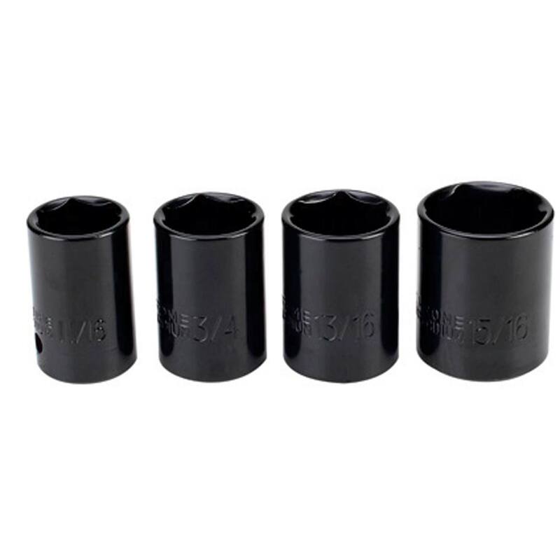 Génesis 7.5 Amp 1/2 pulgadas Llave de Impacto con Pasador de Detención, Ensamble Cuadrado, 4 Sockets y Estuche de Almacenamiento Resistente - GIW3075K