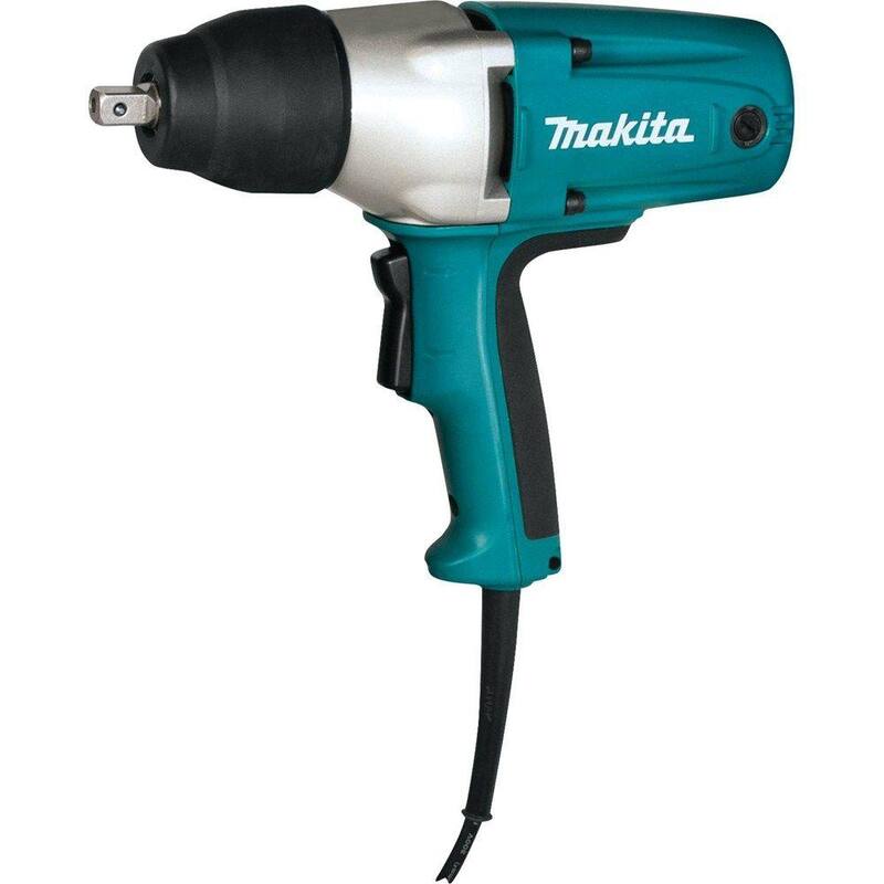 Llave de impacto con cable Makita de 3.5 amperes y 1/2 pulgadas con estuche para herramientas - TW0350.