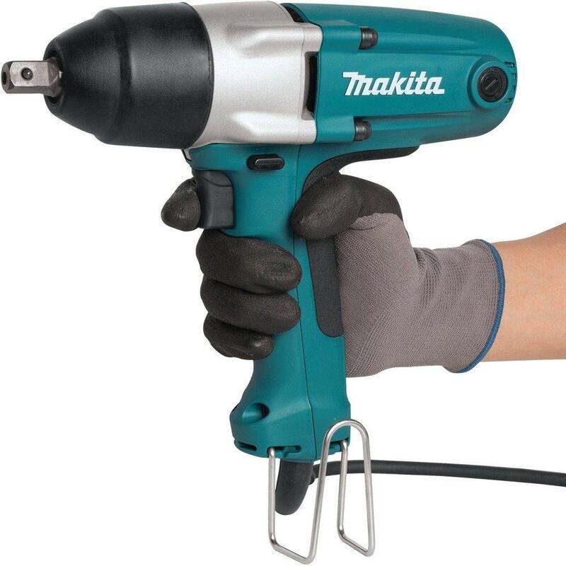 Llave de impacto con cable Makita de 3.5 amperes y 1/2 pulgadas con estuche para herramientas - TW0350.