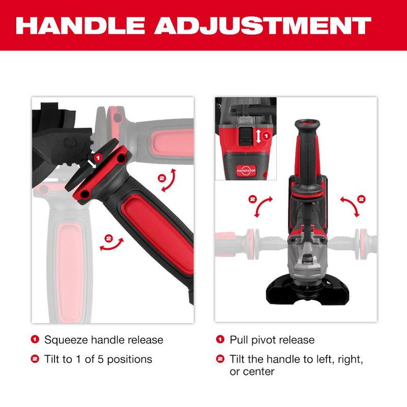 Molinillo Milwaukee M18 FUEL 18V Inalámbrico sin escobillas de iones de litio de 4-1/2 in./5 in. con freno de doble gatillo (sólo herramienta) - 2986-20