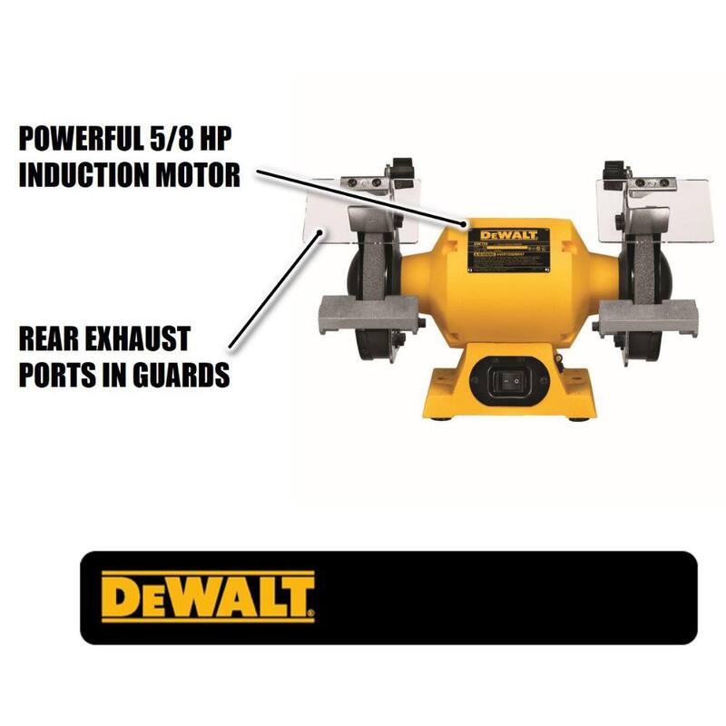 Esmeriladora de banco DEWALT de 6 pulgadas (150 mm) - DW756.