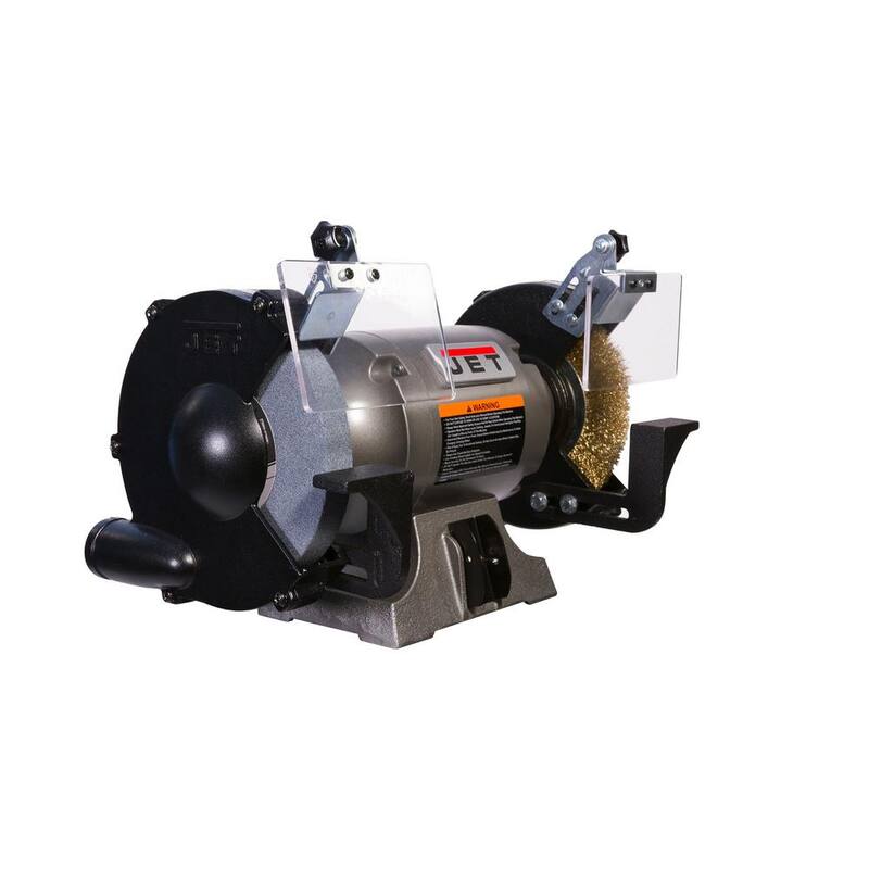 Esmeriladora de banco Jet JBG-8W de 8 pulgadas con rueda de alambre - 577128