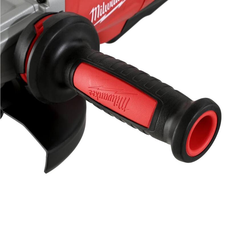 Amoladora angular pequeña Milwaukee de 13 amperes y 6 pulgadas con interruptor de bloqueo de paleta - 6161-30