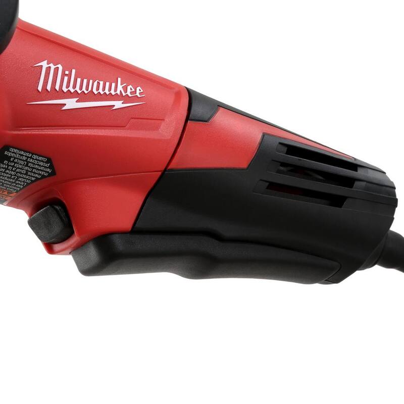 Amoladora angular pequeña Milwaukee de 13 amperes y 6 pulgadas con interruptor de bloqueo de paleta - 6161-30