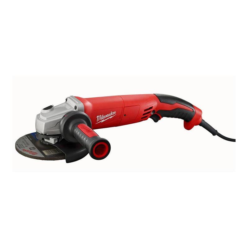 Milwaukee 13 Amp 5 pulgadas Amoladora Angular Pequeña con Empuñadura de Gatillo con Bloqueo - 6124-30