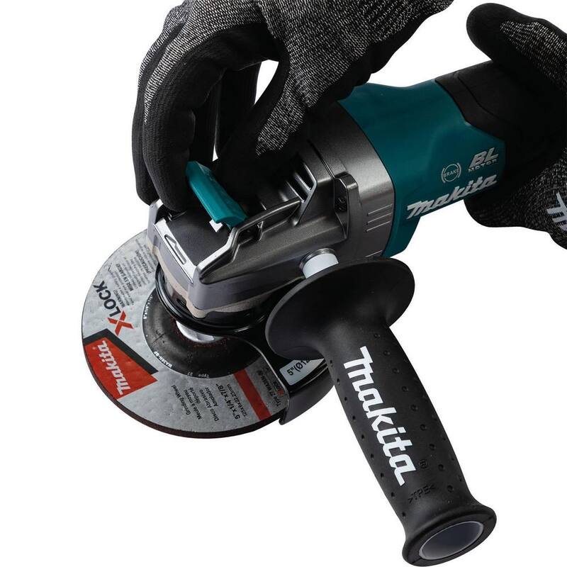 Makita 40V máximo XGT Molinillo angular inalámbrico y sin escobillas de 5 pulgadas con interruptor de paleta X-LOCK y freno eléctrico (solo herramienta) - GAG13Z