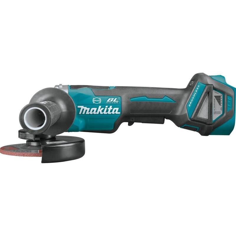 Makita 18V Brushless 4-1/2 in. / 5 in. Amoladora Angular Inalámbrica con Interruptor de Paleta y Freno Eléctrico (Solo Herramienta) - XAG20Z