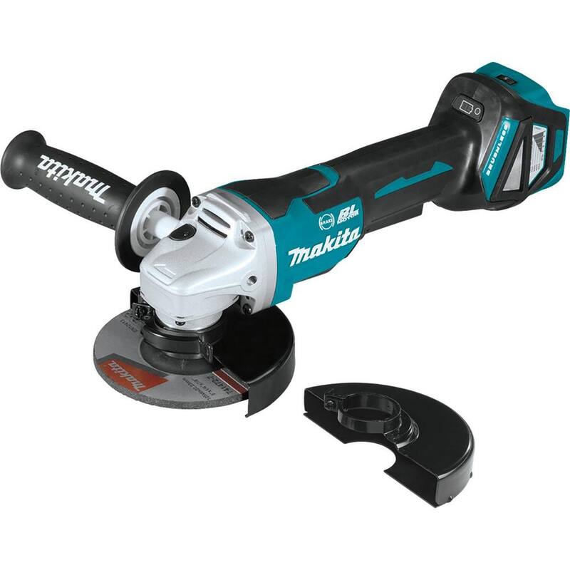 Makita 18V Brushless 4-1/2 in. / 5 in. Amoladora Angular Inalámbrica con Interruptor de Paleta y Freno Eléctrico (Solo Herramienta) - XAG20Z