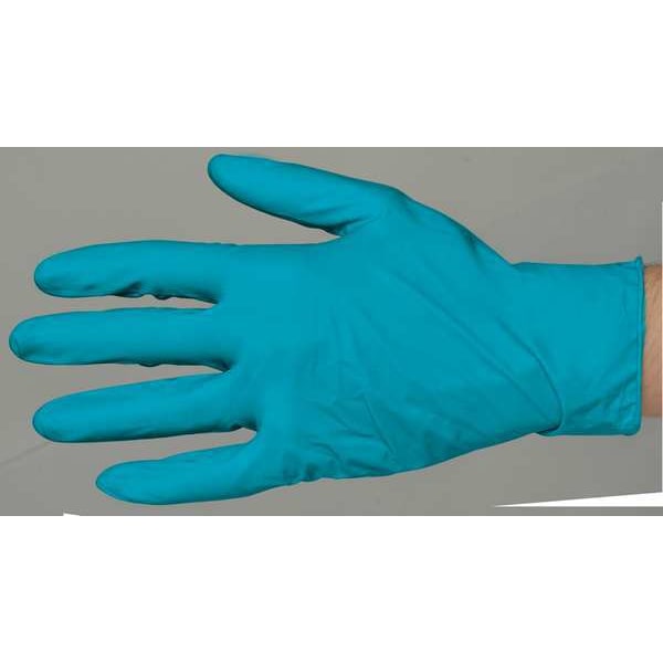 Ansell TouchNTuff, Guantes Resistentes a Químicos de 9 1/2 pulgadas, de Nitrilo, sin Polvo, de 5 mil, Talla Mediana (8), Paquete de 100 - 92-600