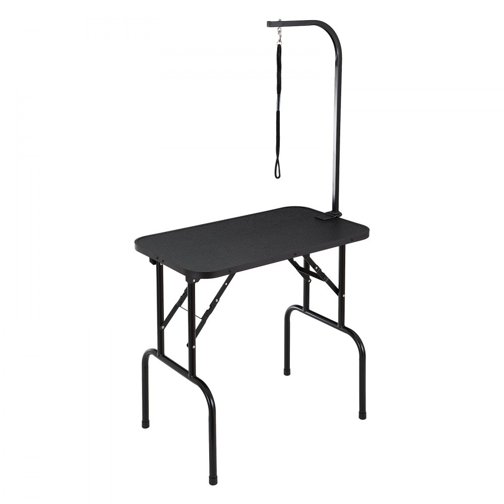 VEVOR Pet Grooming Table Arm with Clamp, 32''x18'' Dog Grooming Station, Foldable Pets Grooming Stand for Medium and Small Dogs, Free No Sit Haunch Holder with Grooming Loop, Bearing 220lbs - ZDMRZ32INCH0M0K0IV0