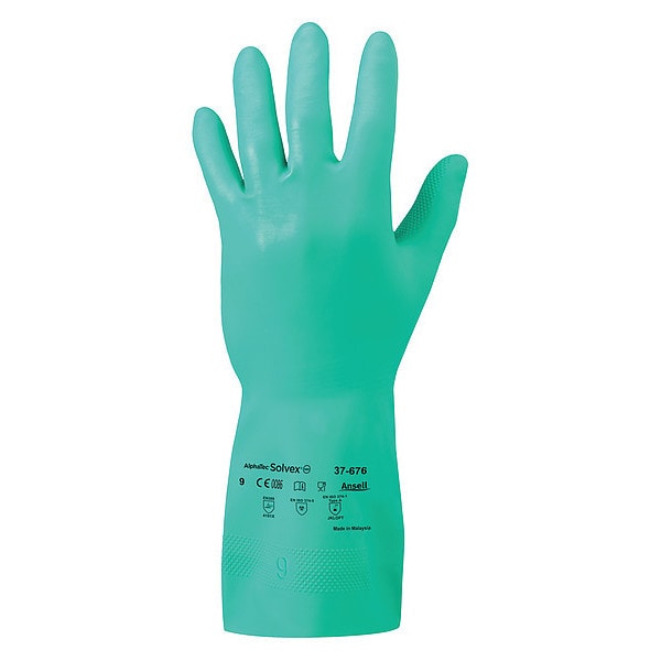 Guantes resistentes a productos químicos Ansell de 13 pulgadas, de nitrilo, talla 9, 1 par - 37-676
