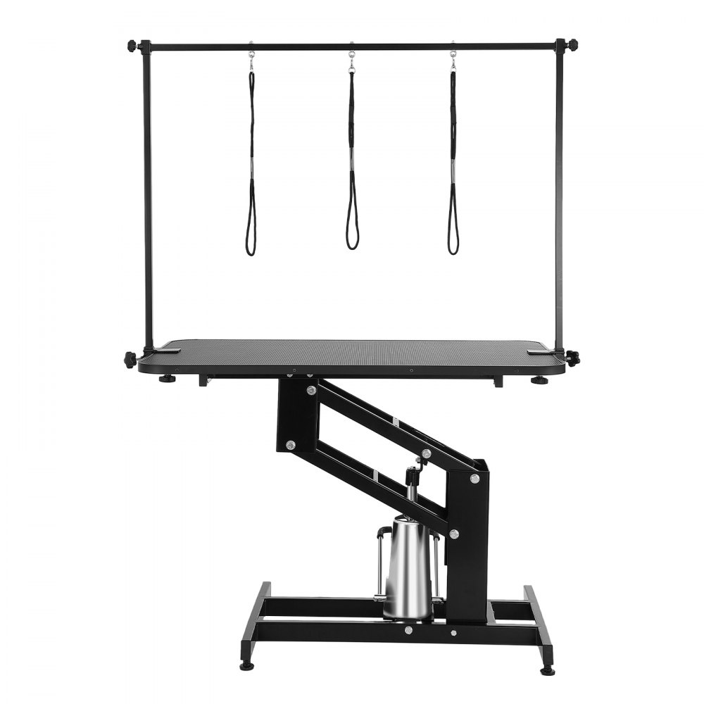 VEVOR 43" Hydraulic Pet Grooming Table, Heavy Duty Dog Grooming Arm for Medium/ Small Dogs, Height Adjustable Dog Grooming Station, Anti Slip Tabletop /Dog Grooming Station, Max Bearing 400LBS - YYSJMRZ43INC3V0M1V0