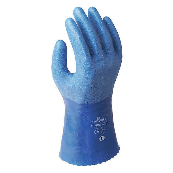 Guantes Resistentes a Químicos Showa 10-3/4", de Poliuretano, Talla L, 1 Par - 281L-09.EU