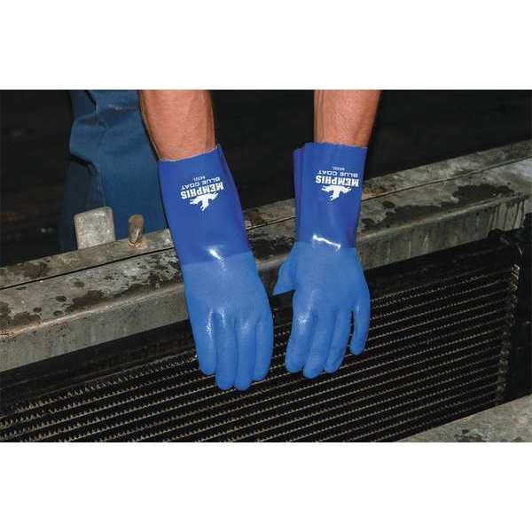 Mcr Safety 12" Guantes Resistentes a Químicos, PVC, 2XL, 1 par - 6632XXL