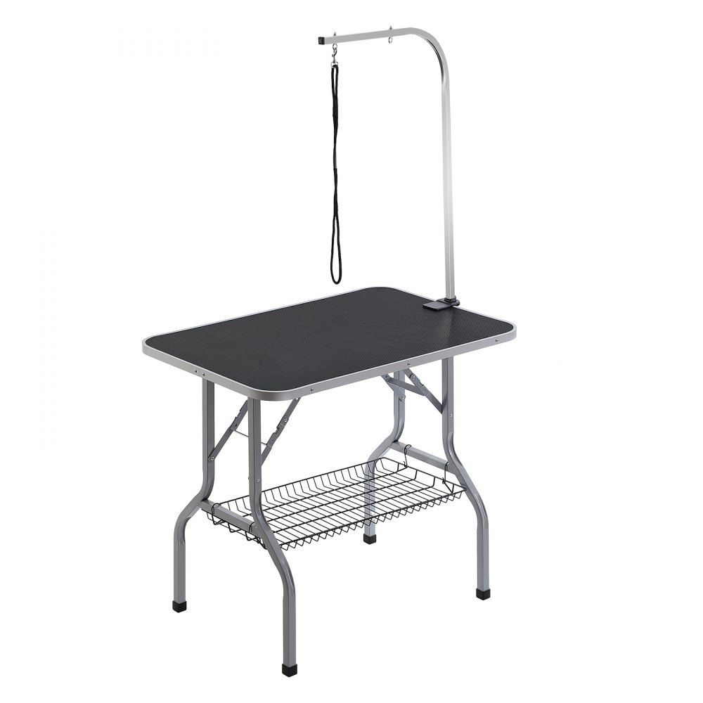 VEVOR Pet Grooming Table Arm with Clamp, 36''x24'' Dog Grooming Station, Foldable Pets Grooming Stand for Medium and Small Dogs, Free No Sit Haunch Holder with Grooming Loop, Bearing 330lbs - ZDMRZ36INCH0NADPDV0
