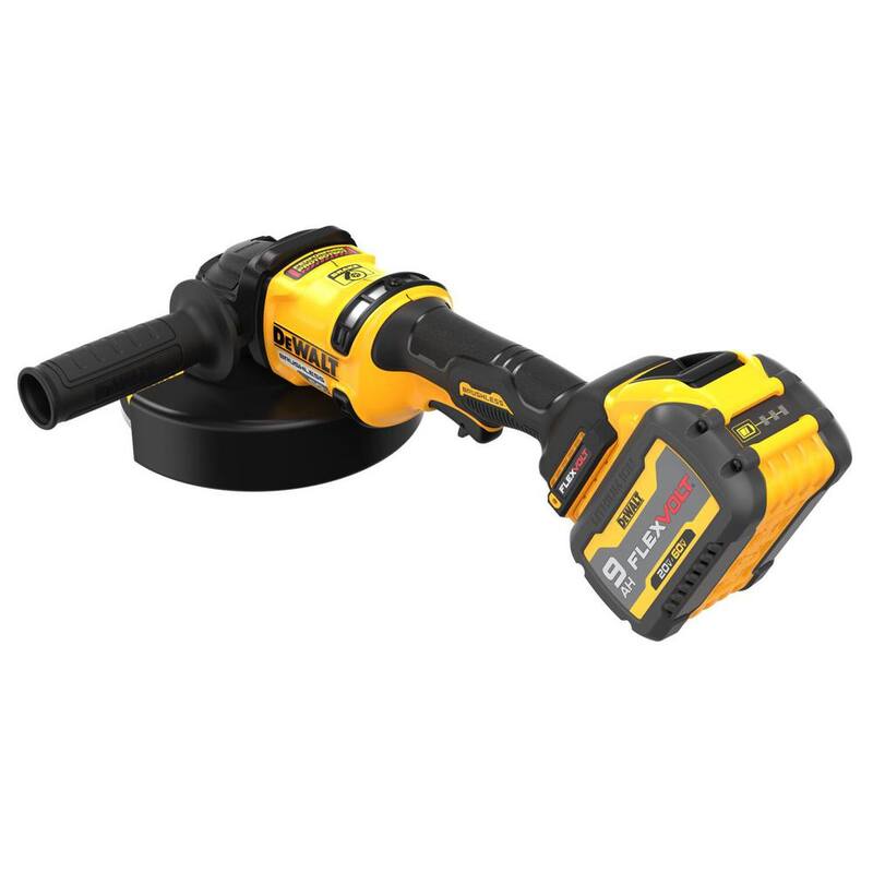 DEWALT FLEXVOLT 60V MAX Amoladora Angular Inalámbrica con Batería de Iones de Litio sin Escobillas de 7 pulgadas - DCG440X2