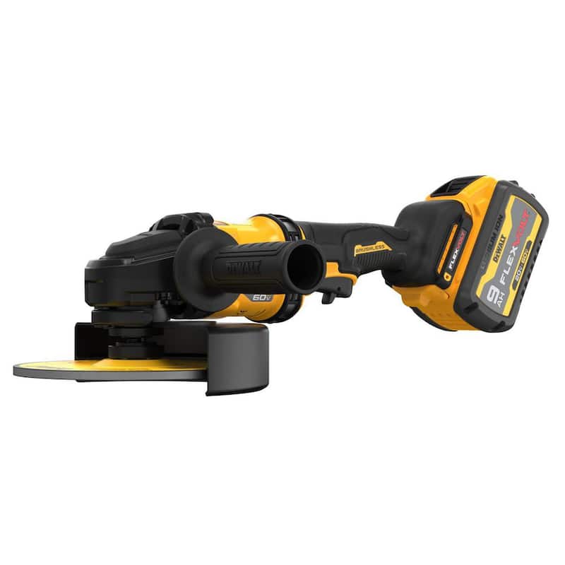 DEWALT FLEXVOLT 60V MAX Amoladora Angular Inalámbrica con Batería de Iones de Litio sin Escobillas de 7 pulgadas - DCG440X2