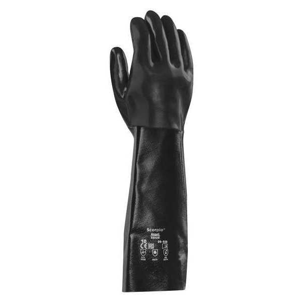 Guantes resistentes a químicos Ansell de 18", de Neopreno, tamaño 10, 1 par - 09-928