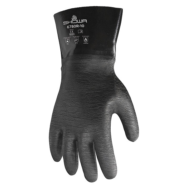 Guantes resistentes a químicos Showa de 12", de Neopreno, 10, 1 par - 6780R