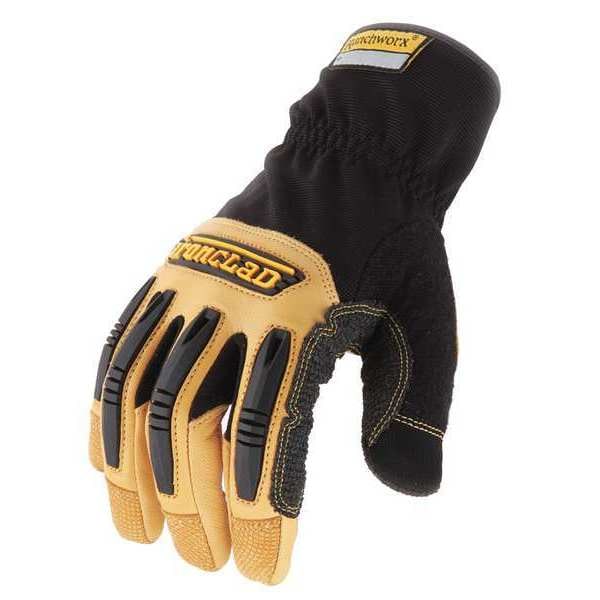 Guantes Ironclad Performance Wear para Mecánicos, L, Color Beige, Cuero/Nylon Acanalado/Spandex - RWG2-04-L