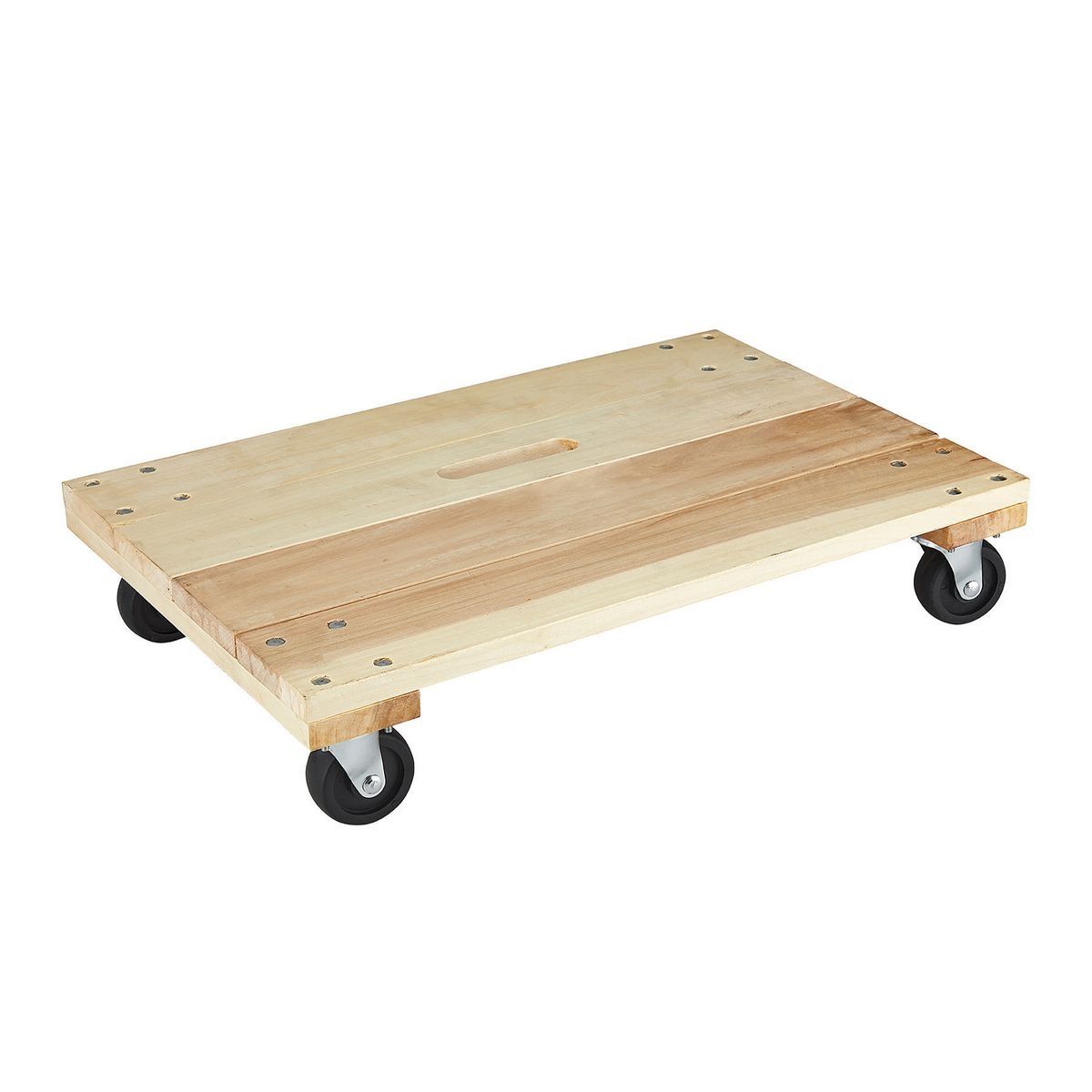 Dolly de madera maciza con capacidad de 1000 lb y plataforma sólida de 24 pulgadas x 16 pulgadas de Haul-Master - 56782