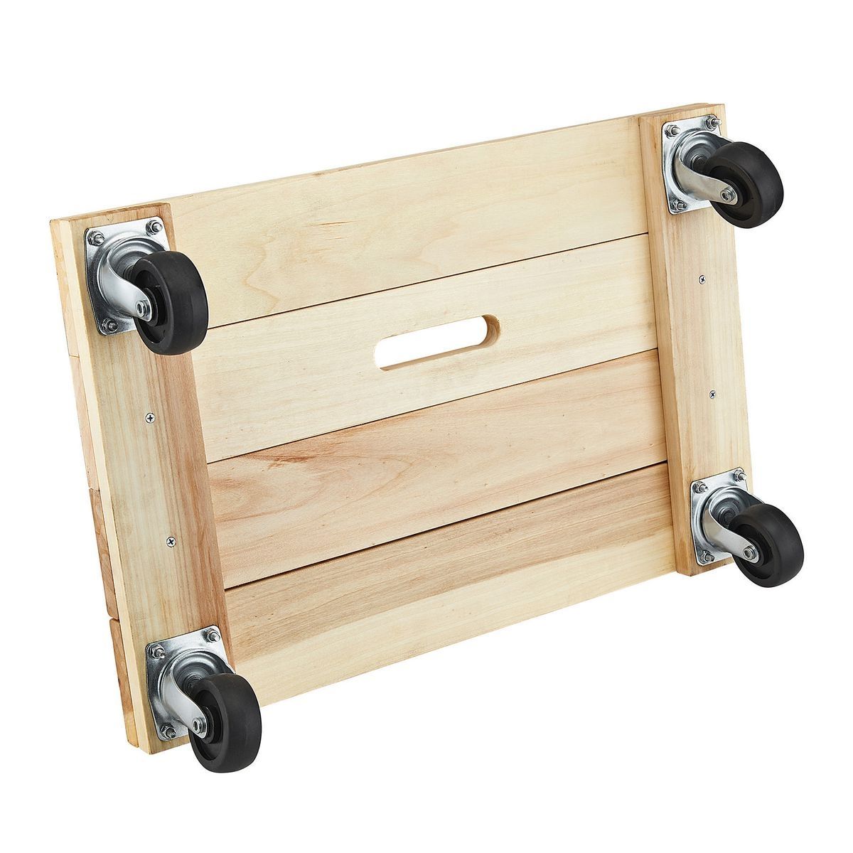 Dolly de madera maciza con capacidad de 1000 lb y plataforma sólida de 24 pulgadas x 16 pulgadas de Haul-Master - 56782