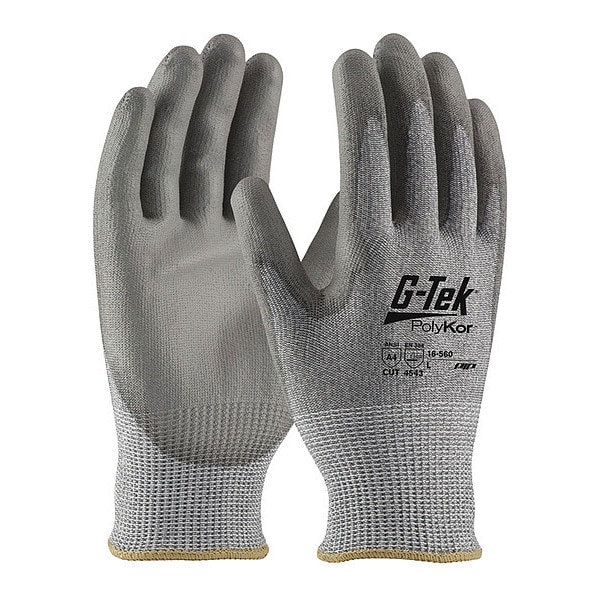 Guantes recubiertos resistentes a cortes Pip, Nivel de corte A4, 13 ga, gris, M - 16-560/M