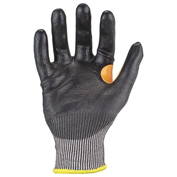 Guantes de tejido Ironclad Performance Wear, Nivel de corte A4, calibre 15, negro/gris, M - SKC4PU-03-M