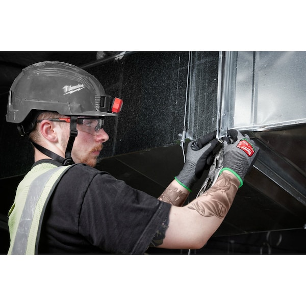 Guantes sumergidos de protección contra cortes de Milwaukee Tool, Nivel de corte A6, 18 ga, color gris, talla L (9) - 48-73-7002B.