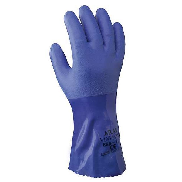 Guantes resistentes a químicos Showa de 12", PVC, 2XL, 1 par - 660XXL-11