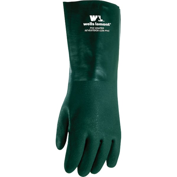 Guante químico de PVC Verde de Wells Lamont - 167L