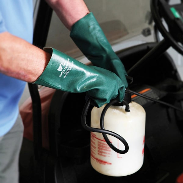 Guante químico de PVC Verde de Wells Lamont - 167L
