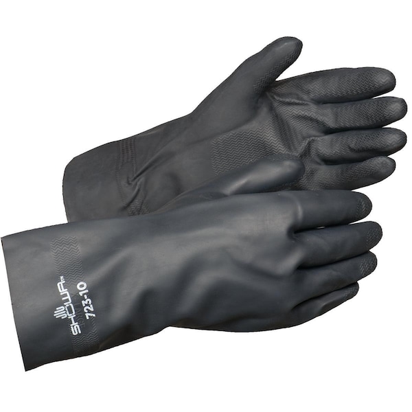 Guantes de neopreno resistentes a químicos SHOWA 723 de 24 milésimas de pulgada - 723L-09