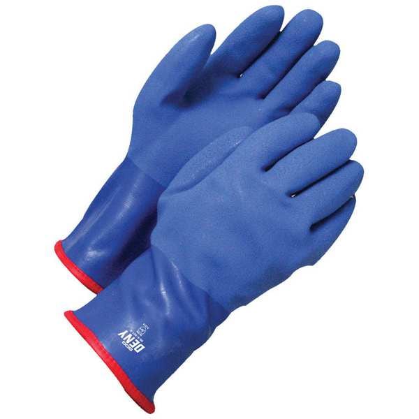 Guante con recubrimiento triple de PVC, forro BOA, color azul, tamaño L (9) - 99-9-821-9