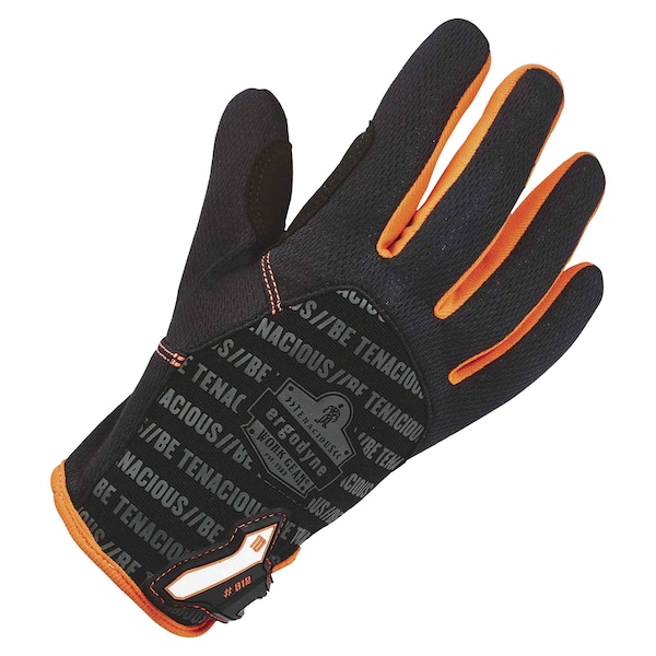 Guantes Mecánicos Proflex de Ergodyne, XL, Negro/Naranja, Malla de Poliéster Transpirable - 812