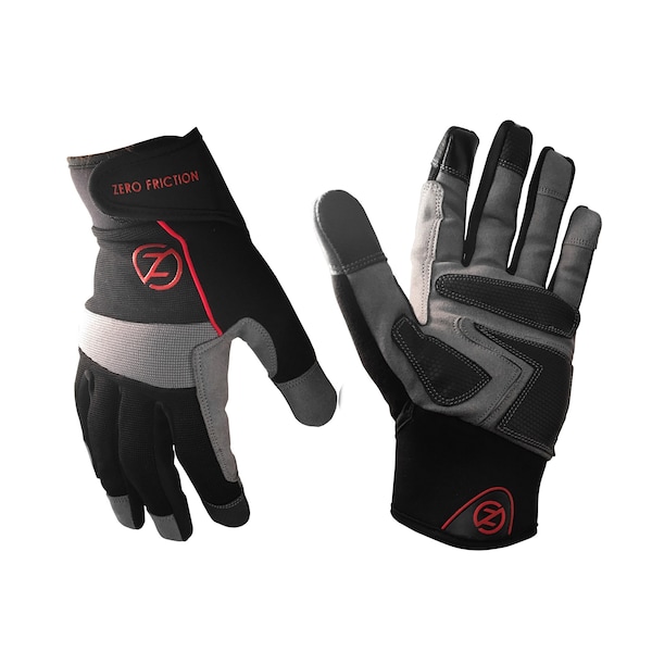 Guante de trabajo universal Zero Friction Dura Palm, Negro/Gris - WG100000