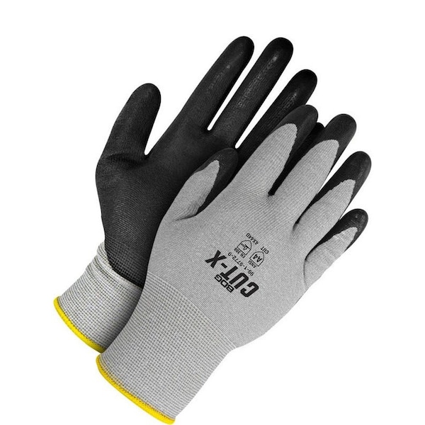 Guantes recubiertos resistentes a cortes Bdg, Nivel de corte A4, Negro/Gris, 3XL (12) - 99-1-9772-12-K