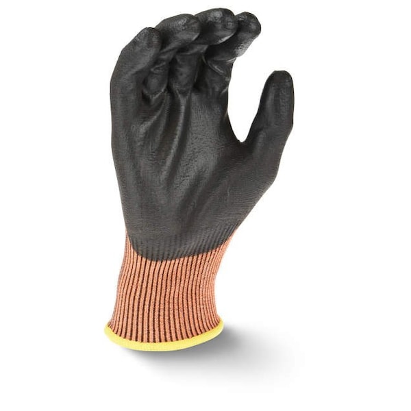 Guantes de palma de poliuretano resistente al corte Radians Radian¬Æ Axis‚Ñ¢, naranja/negro, XL, 1 par - RWG557XL