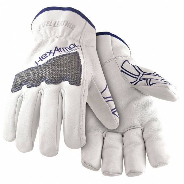 Guantes Hexarmor Especiales Hechos Para Weyerhaeuser, Nivel de Corte A6, Blanco / Blanco, 12 - 5033-XXXL (12)