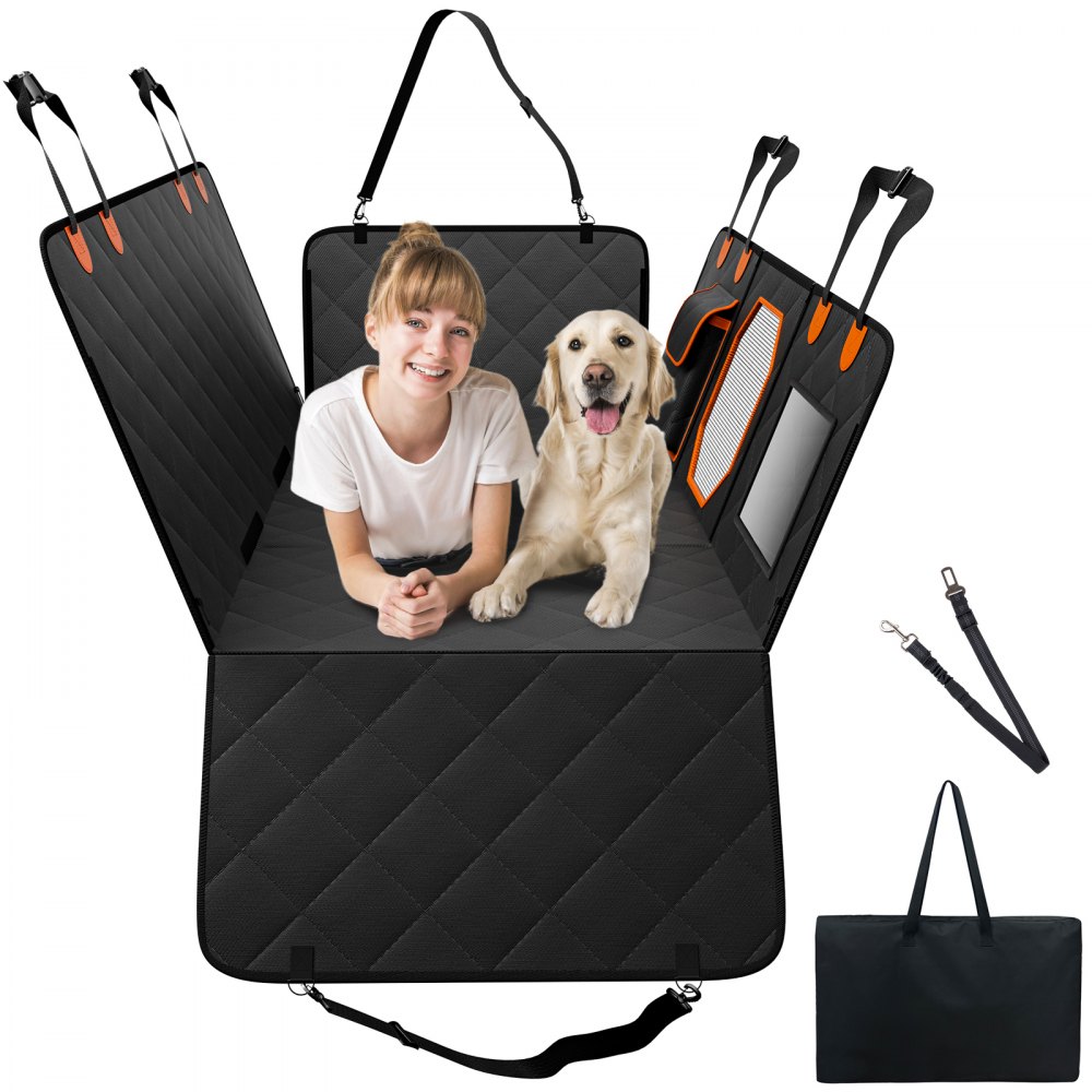 VEVOR 54 x 26.5 in Dog Car Seat Cover for Back Seat Waterproof 600D for SUV - QBDX54265INC6RO6DV0