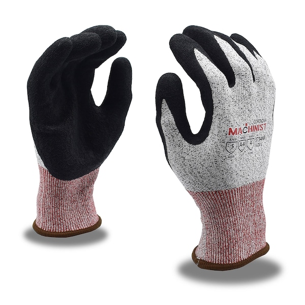 Guantes de látex arrugado de alto rendimiento y resistencia a cortes, para MECANICOS, tamaño XL - 3734NRXL