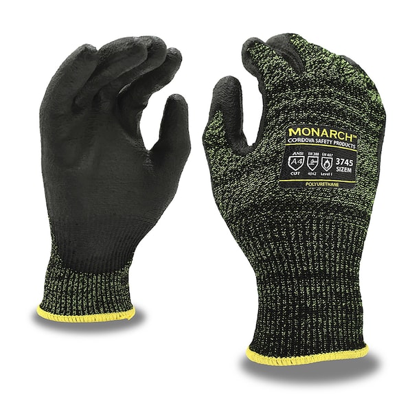 Cordova MONARCH SOFT, Guantes con Palma de PU, Corte A4, Talla S - 3745S
