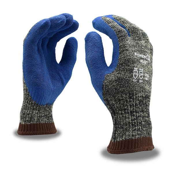 Guantes de corte A4 Cordova Power-Cor Max, Aramida/Acero/Algodón, Látex, Talla S - 3736S