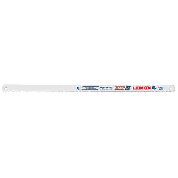 Lenox Hack Saw Blade, Bi-Metal, 10x1/2 In, 18 TPI - S018HE
