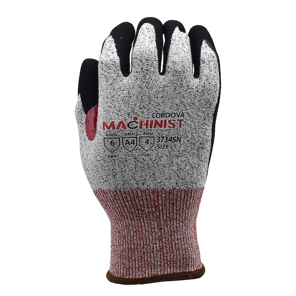 Guantes de Nitrilo Sandy de Alto Rendimiento, Resistente al Corte para Mecánicos, Talla S - 3734SNS de Cordova