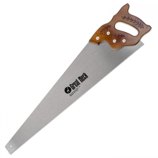 Great Neck Cross Cut Hand Saw with Hardewood Handle, 26" 12PPI - N2610