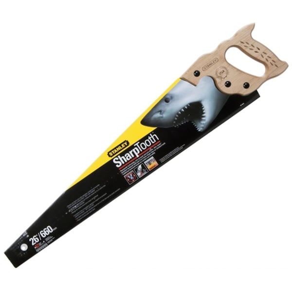 Stanley Hand Tools 26in. 12 TPI SharpTooth Hand Saw 20-065 - ST309915