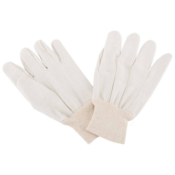 Guantes de trabajo Diamondback -3L Clute-Cut, talla única, pulgar recto, puño de punto, 70% algodón 30% poliéster, 8 oz - GV-5221